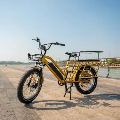 Bici elettrica da carico con motore posteriore, bici elettrica per bambini, bici da ricarica per città